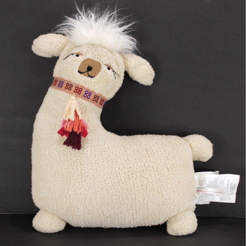 Alpaca Accent Throw Pillow 14 x 18‎ Décorative Fuzzy Soft Urban Outfitters